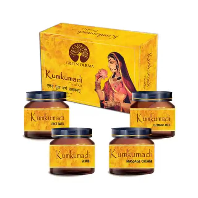 Green Derma Facial Kit Kumkumadi (1 Box Of 210 gm Kit)