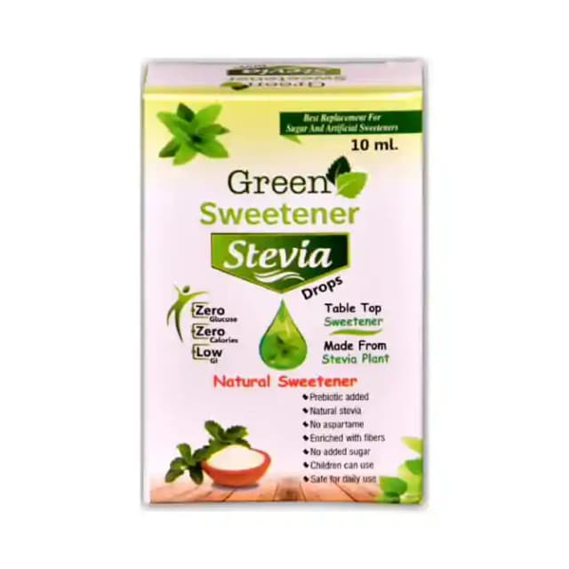 Green Sweetener Stevia Drops (1 Bottle of 10 ml Drop)