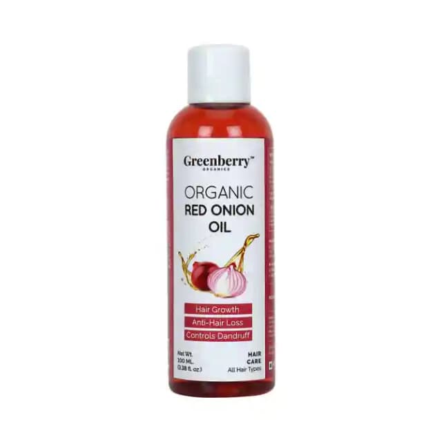 Greenberry Organics Red Onion Oil (1 Bottle of 100 ml Oil)