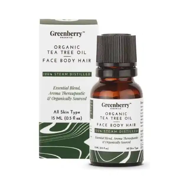 Greenberry Organics Tea Tree Oil (1 Bottle of 15 ml Oil)