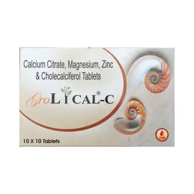 Gro Lical C (1 Strip Of 10 tablets)
