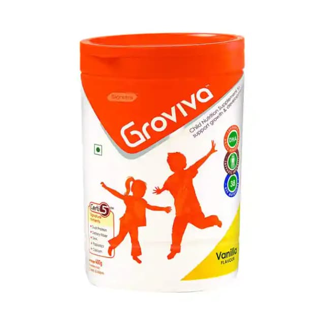 Groviva Powder Vanilla (1 Box Of 400 gm Powder)