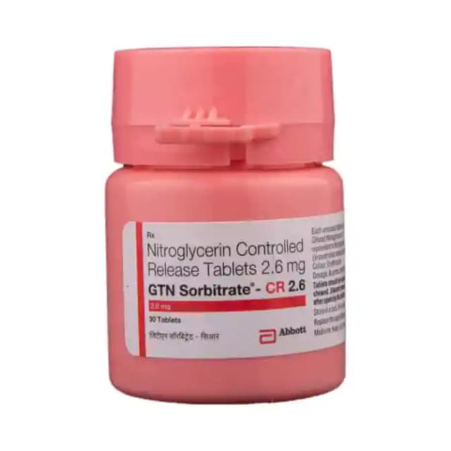 GTN Sorbitrate CR 2.6 (30 tablets cr in 1 bottle)