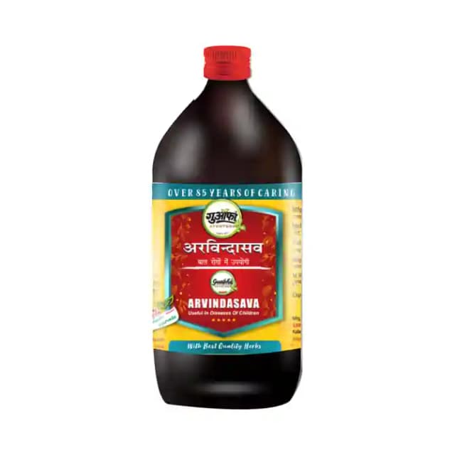 Guapha Ayurveda Arvindasava (1 Bottle of 450 ml Syrup)