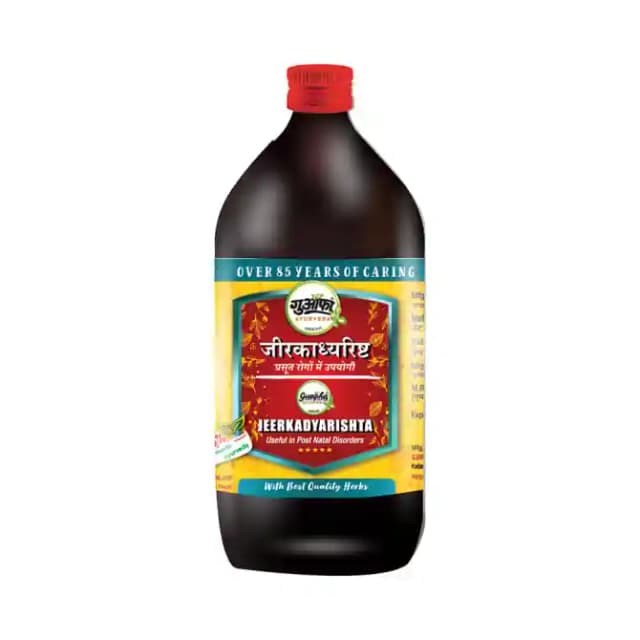 Guapha Ayurveda Jeerkadyarishta (1 Bottle of 450 ml Syrup)