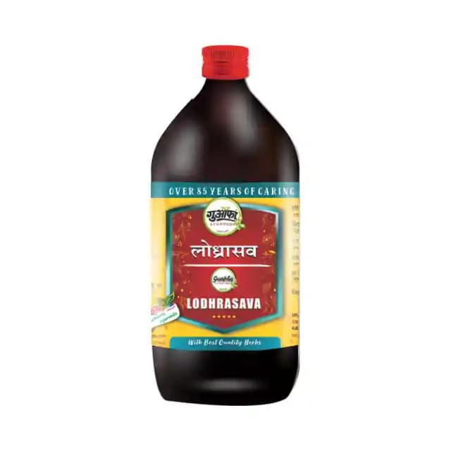 Guapha Ayurveda Lodhrasava (1 Bottle of 450 ml Syrup)