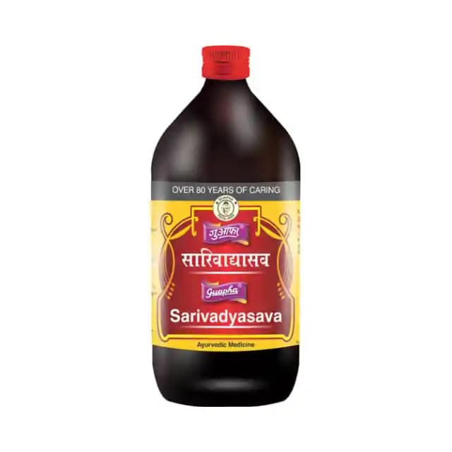 Guapha Ayurveda Sarivadyarisht (1 Bottle of 450 ml Liquid)
