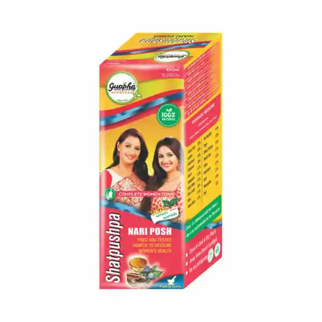 Guapha Ayurveda Shatpushpa (1 Bottle of 450 ml Syrup)