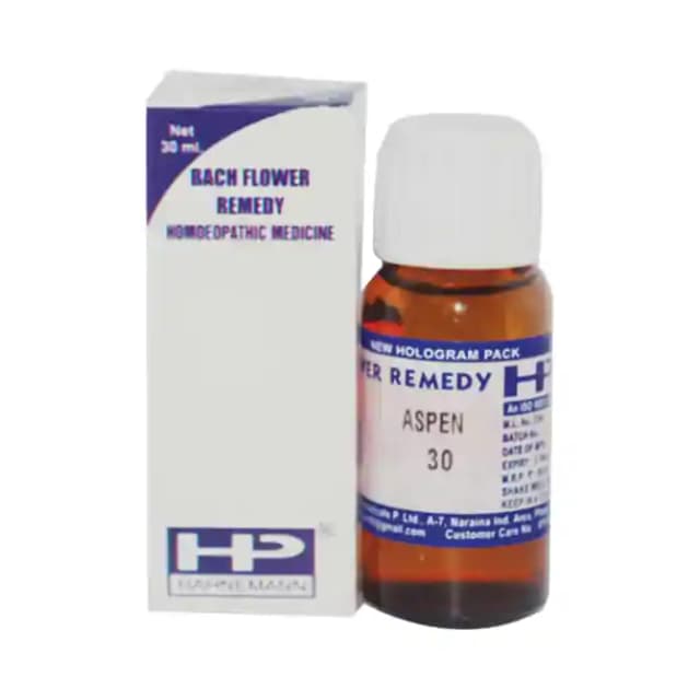 Hahnemann Bach Flower Aspen 30 (1 Bottle of 30 ml Dilution)