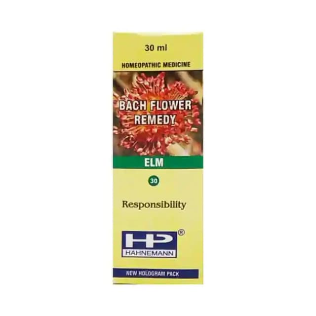 Hahnemann Bach Flower Elm 30 (1 Bottle of 30 ml Dilution)