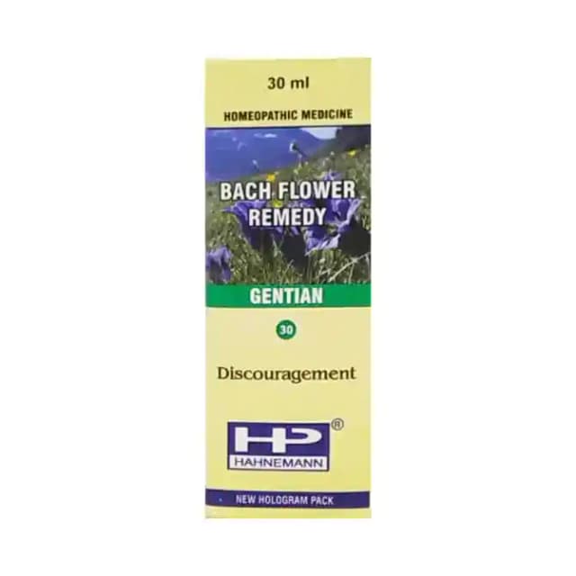 Hahnemann Bach Flower Gentian 30 (1 Bottle of 30 ml Dilution)