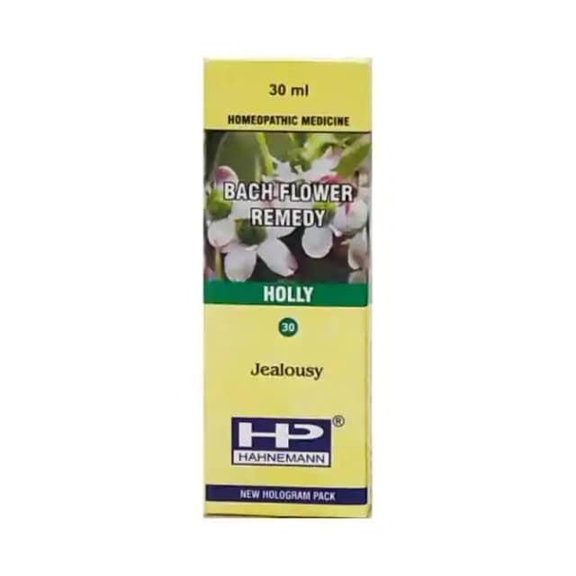 Hahnemann Bach Flower Holly 30 (1 Bottle of 30 ml Dilution)