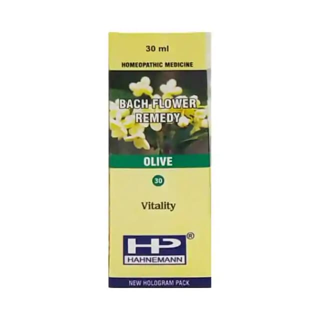 Hahnemann Bach Flower Olive 30 (1 Bottle of 30 ml Dilution)
