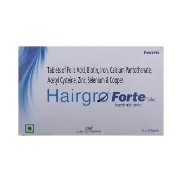 Hairgro Forte (1 Strip Of 10 tablets)