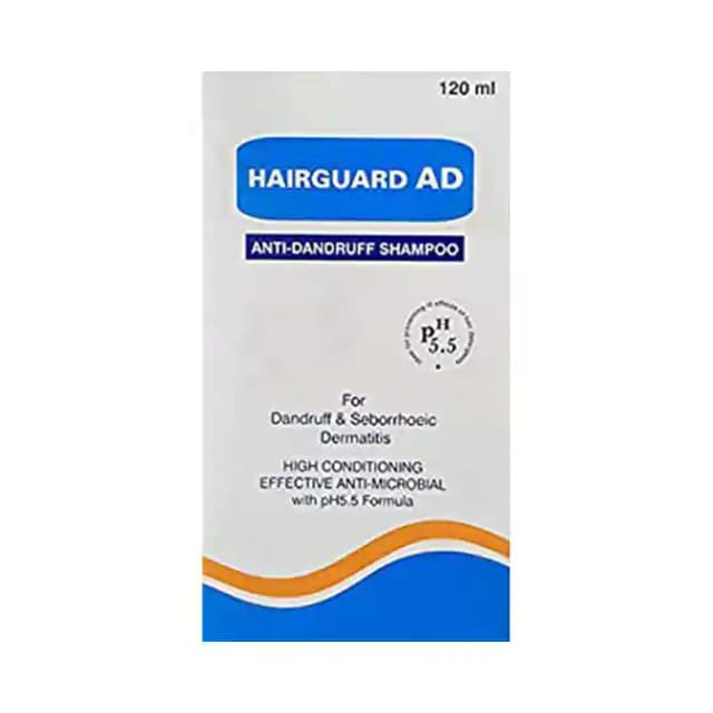 Hairguard AD Shampoo (1 Bottle of 120 ml Shampoo)
