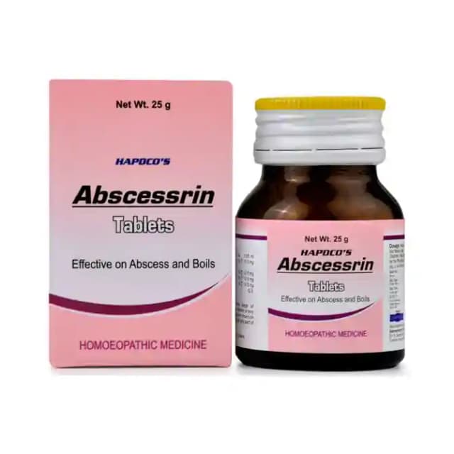 Hapdco Abscessrin (1 Bottle of 25 gm tablets)