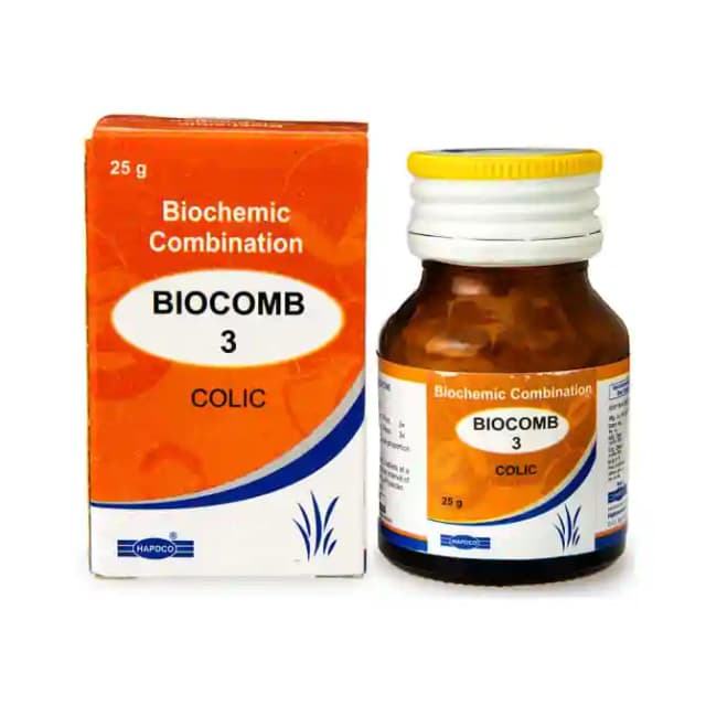 Hapdco Bio Combination 3 (1 Bottle of 25 gm Biocombination tablets)