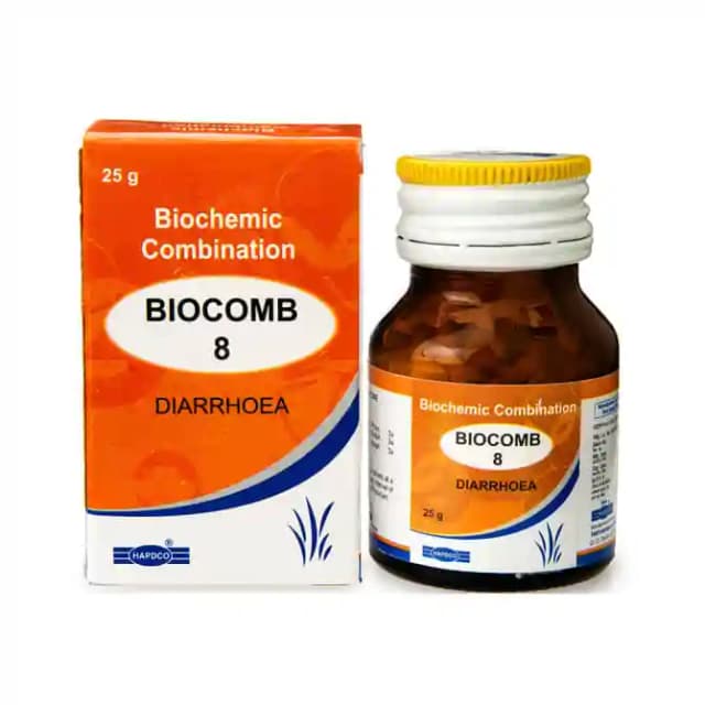 Hapdco Bio Combination 8 (1 Bottle of 25 gm Biocombination tablets)