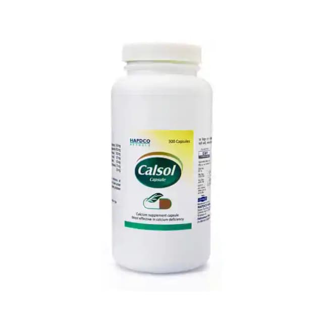 Hapdco Calsol (1 Bottle of 300 capsules)