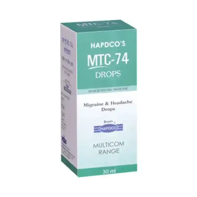 Hapdco MTC 74 Migraine & Headache Drop (1 Bottle of 30 ml Drop)