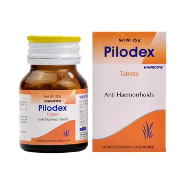 Hapdco Pilodex (1 Bottle of 25 gm tablets)