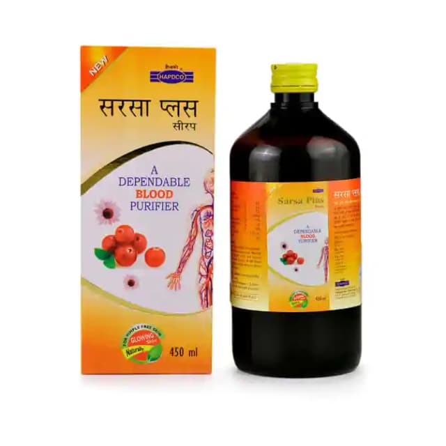 Hapdco Sarsa Plus Syrup (1 Bottle of 450 ml Syrup)