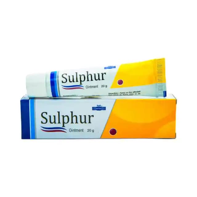 Hapdco Sulphur Ointment (1 Tube Of 20 gm Ointment)