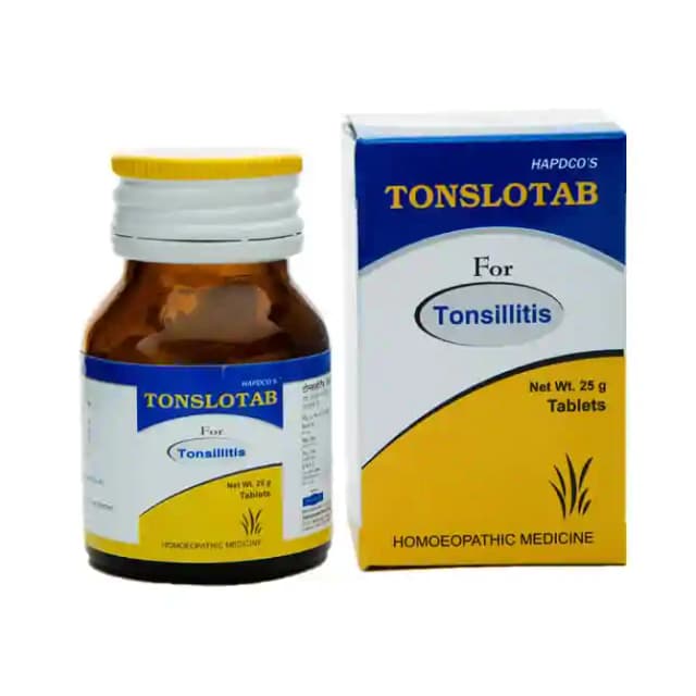 Hapdco Tonslotab (1 Bottle of 25 gm tablets)