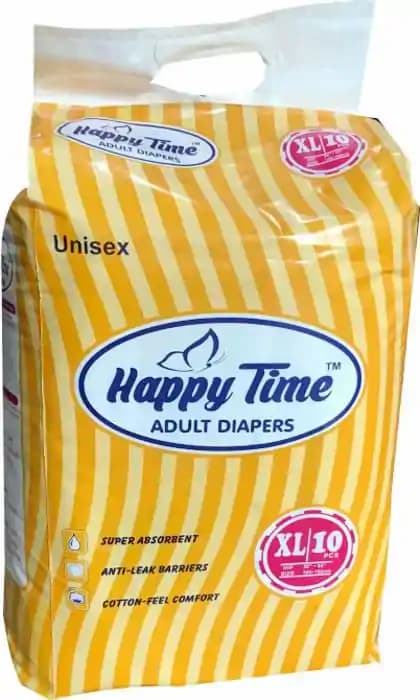Happy Time Adult Diaper XL (1 Packet Of 10 pieces)