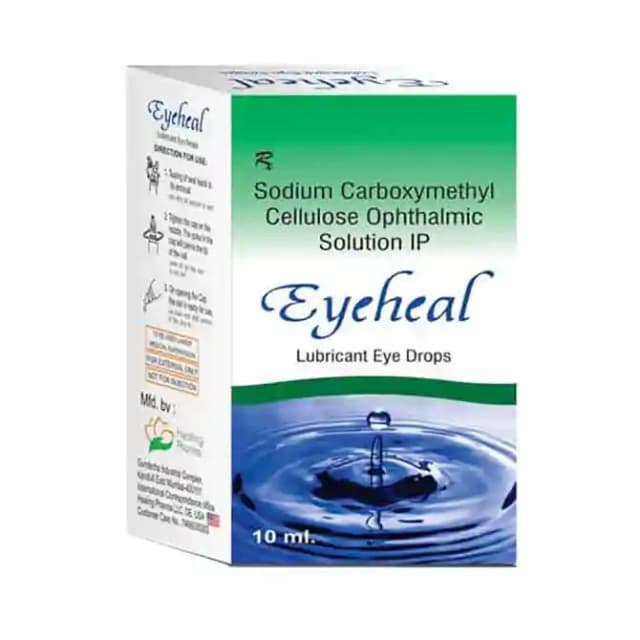 Healing Pharma Eyeheal Eye Drops (1 Bottle of 10 ml Ophthalmic Solution)
