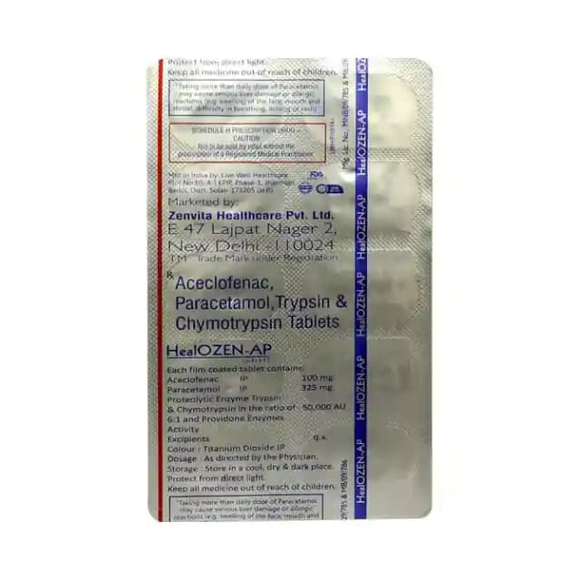 Healozen AP (10 tablets in 1 strip)