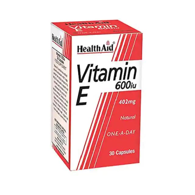Healthaid Vitamin E 600IU (1 Bottle of 30 capsules)