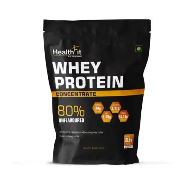 Healthfit Whey Protein Concentrate 80% (1 Packet Of 2 lb Powder)