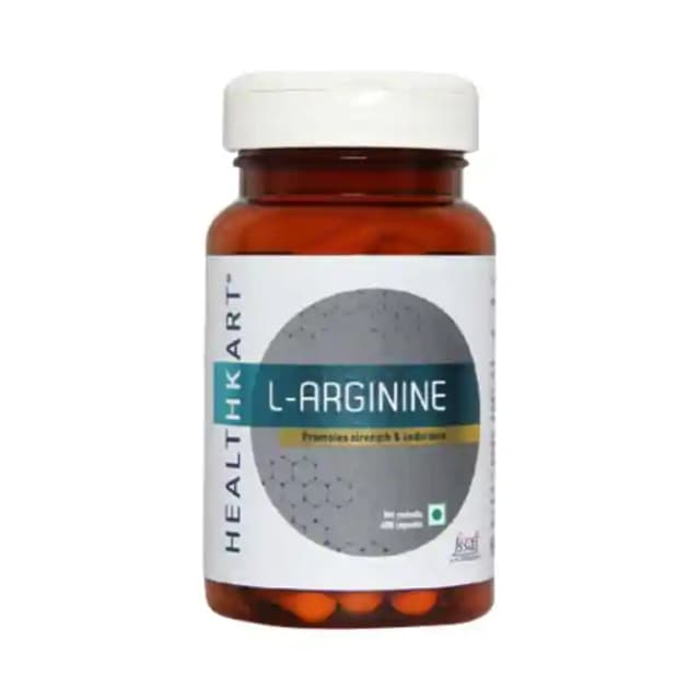 HealthKart L Arginine 500mg (1 Bottle of 60 capsules)