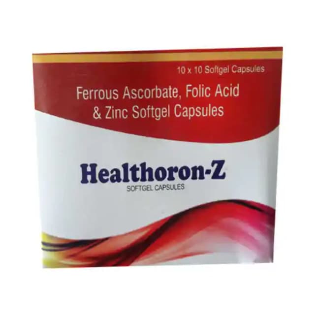Healthoron Z Soft Gelatin (1 Strip Of 10 soft gelatin capsules)