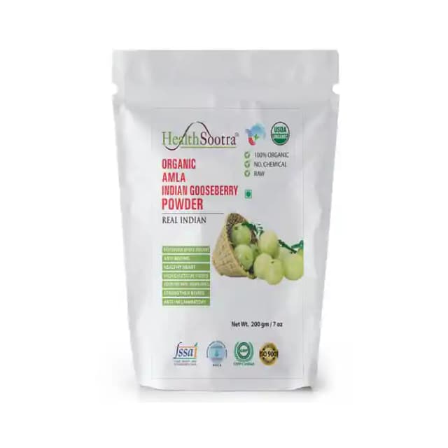 Healthsootra Organic Amla Powder (1 Packet Of 200 gm Powder)