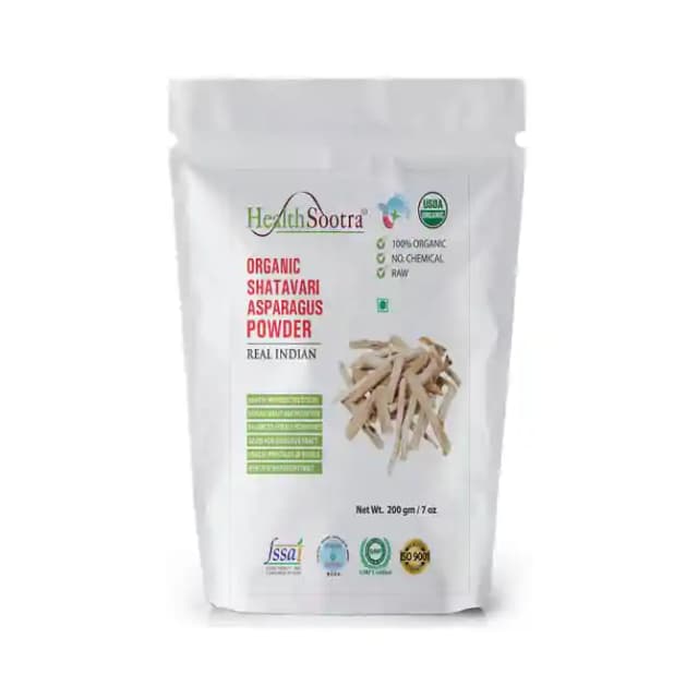 Healthsootra Organic Shatavari Powder (1 Packet Of 200 gm Powder)