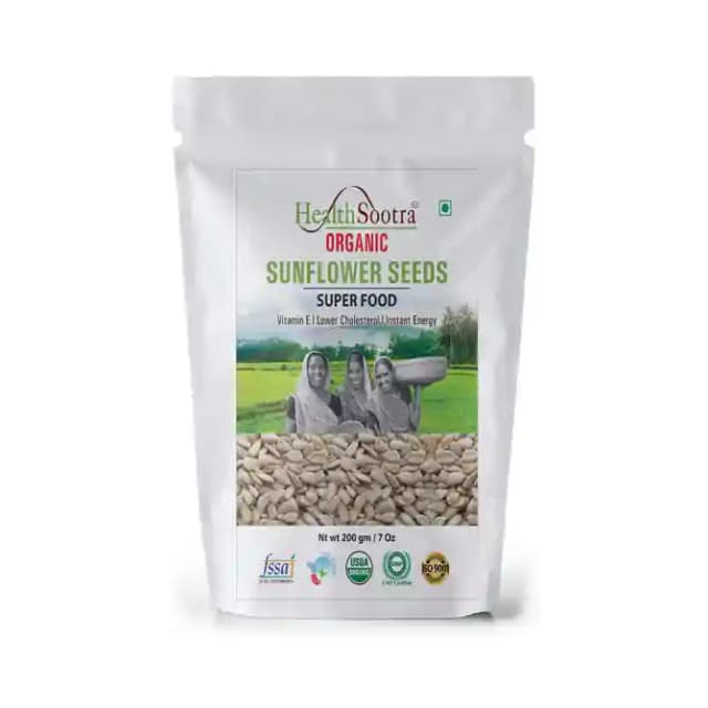 Healthsootra Organic Sunflower Seeds (1 Packet Of 200 gm Seeds)