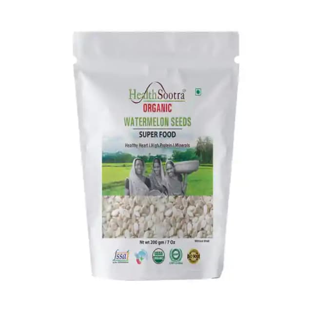 Healthsootra Organic Watermelon Seeds (1 Packet Of 200 gm Seeds)
