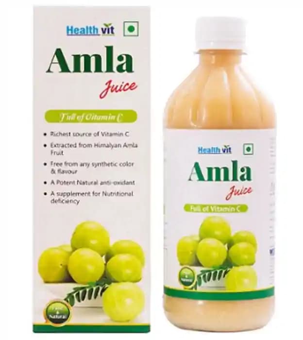 HealthVit Amla Juice (1 Bottle of 500 ml Juice)