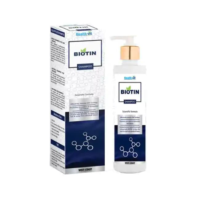 HealthVit Biotin Shampoo (1 Pump Bottle of 200 ml Shampoo)