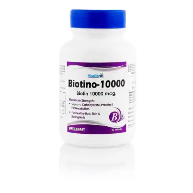 HealthVit Biotino 10000mcg (1 Bottle of 60 tablets)
