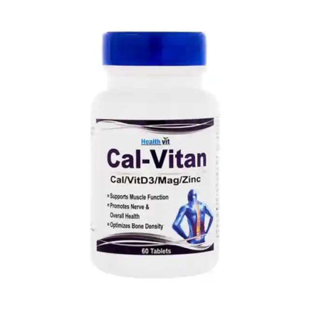 HealthVit Cal Vitan (1 Bottle of 60 tablets)
