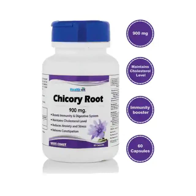 HealthVit Chicory Root 900mg (1 Bottle of 60 capsules)
