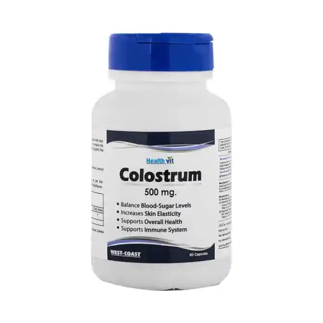 HealthVit Colostrum 500mg (1 Bottle of 60 capsules)