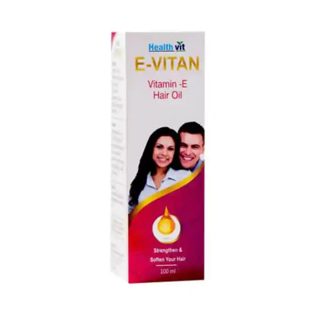 HealthVit E Vitan Vitamin E Hair Oil (1 Bottle of 100 ml Oil)