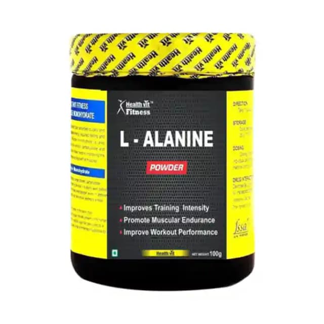 HealthVit Fitness L Alanine Powder (1 Box Of 100 gm Powder)