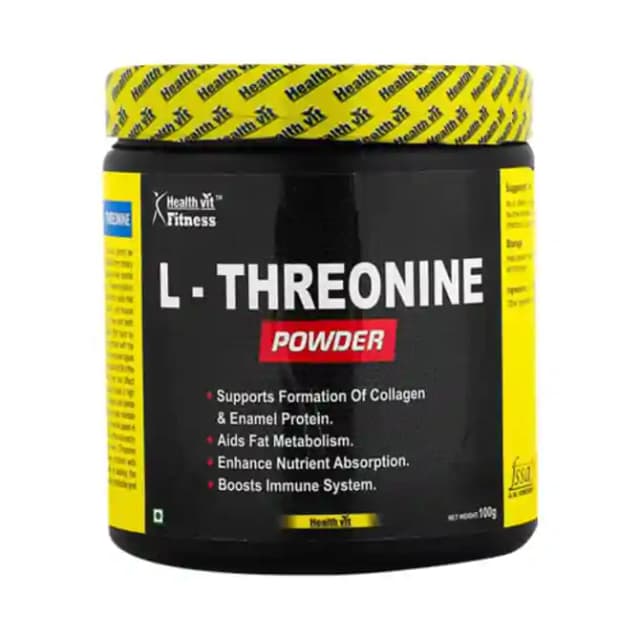 HealthVit Fitness L Threonine Powder (1 Box Of 100 gm Powder)