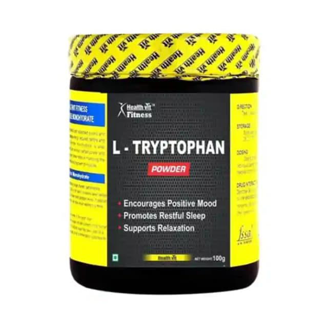 HealthVit Fitness L Tryptophan Powder (1 Box Of 100 gm Powder)