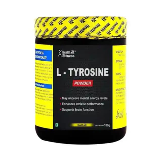 HealthVit Fitness L Tyrosine Powder (1 Box Of 100 gm Powder)